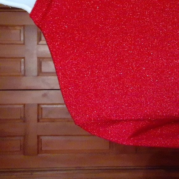 Jaclyn Smith red sparkly cardigan sweater - Picture 7 of 12